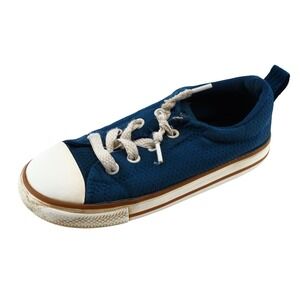 Converse All Star Toddler‎ Boys Low Top Size 10 Blue Fabric Sneaker Casual